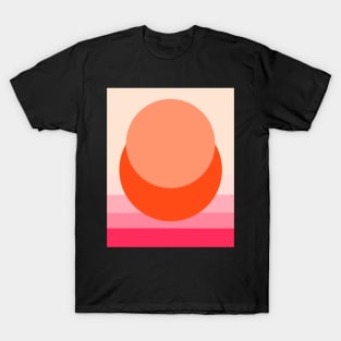 Minimal Sunset #6 - Abstract Art Print T-Shirt
